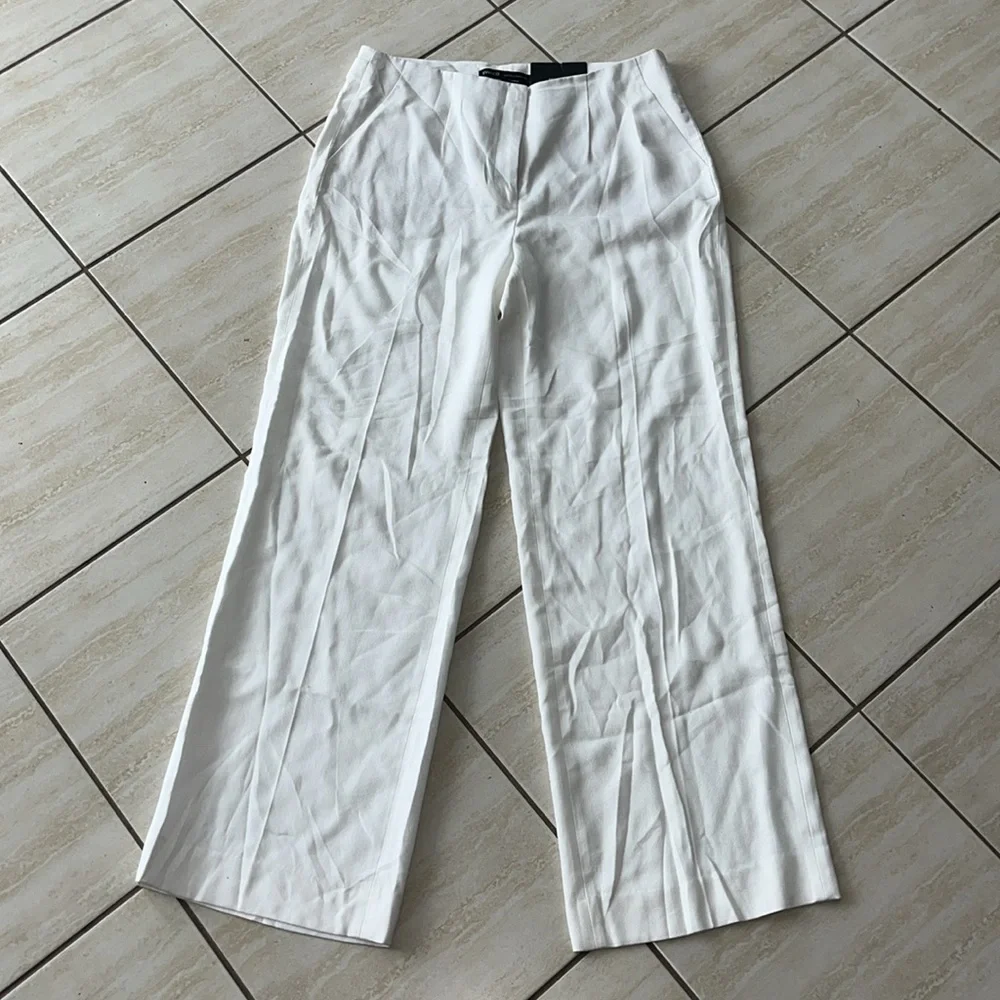 NWT RW&Co Wide Leg Tencel Pant Size 12 - Picture 4 of 12